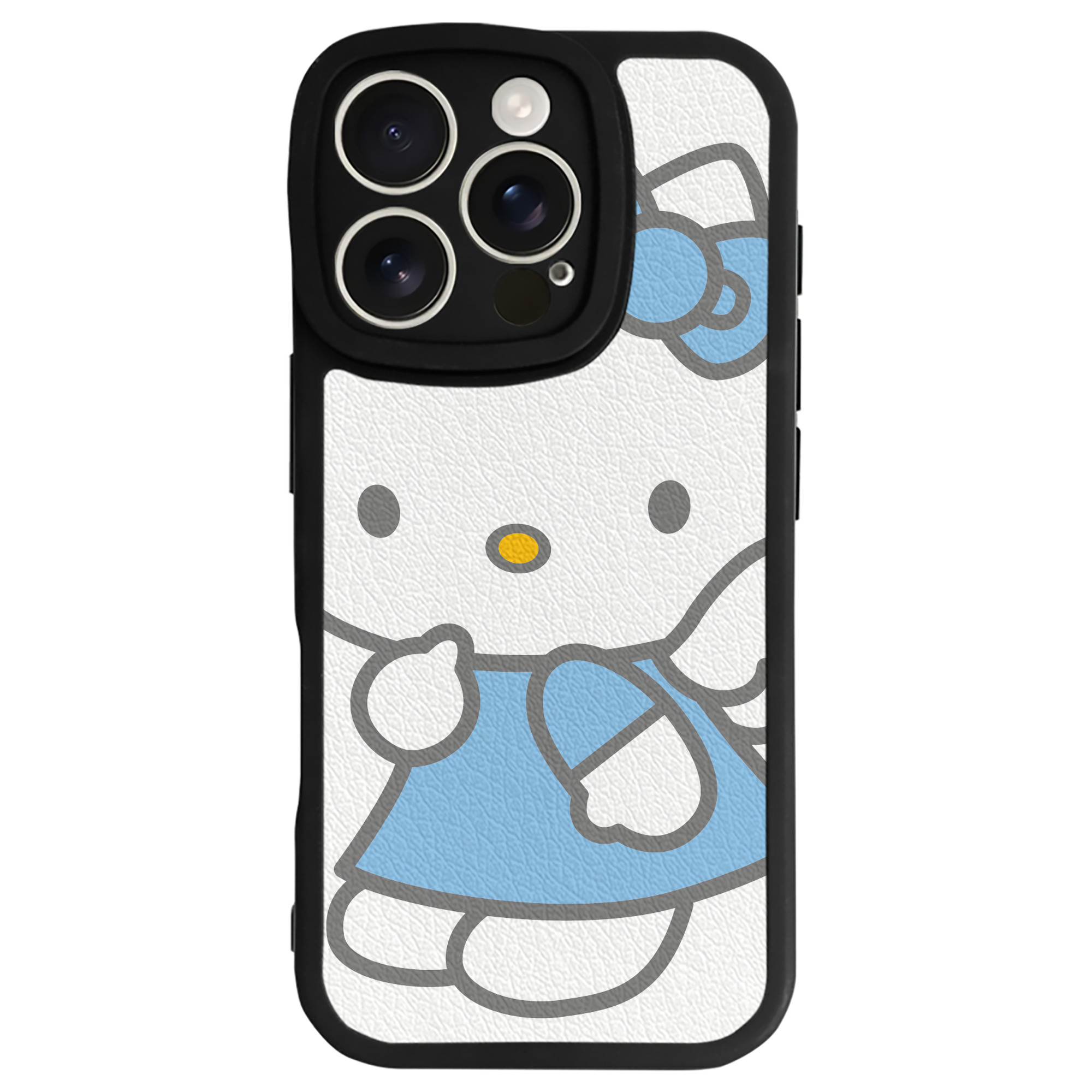 （画像用） Hello Kitty ハローキティ 【iPhone 16シリーズ対応】シリコンスマホケース（レザー調） 材質：シリコン
